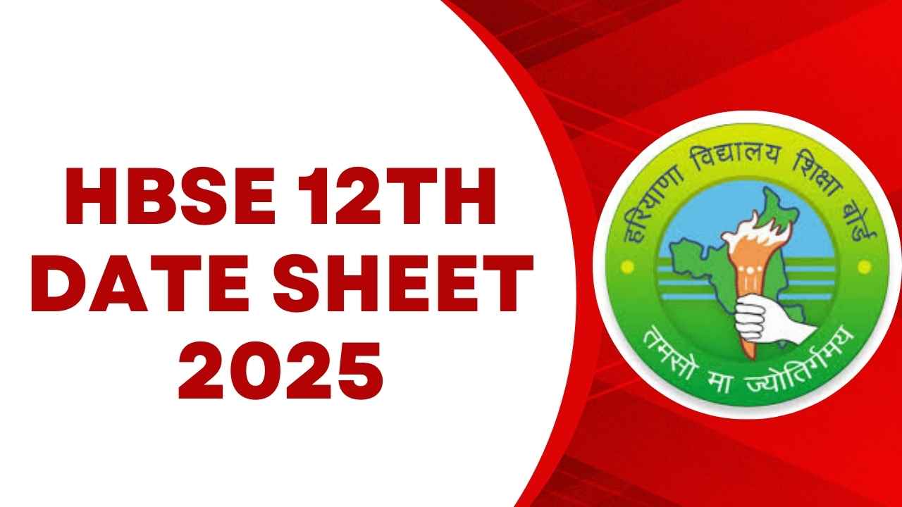 HBSE 12th Date Sheet 2025