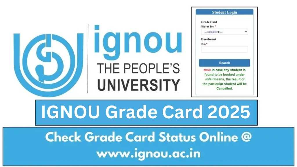 IGNOU Grade Card 2025