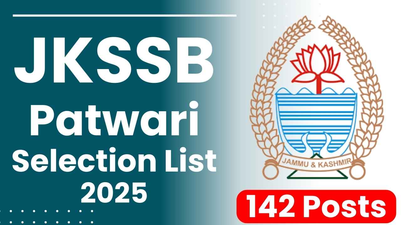 JKSSB Patwari Selection List 2025